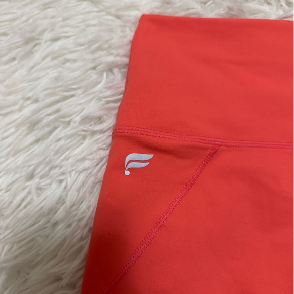 Fabletics Orange Shorts Fabletics Athletic Shorts Orange Fabletics Biker Shorts - Picture 5 of 5